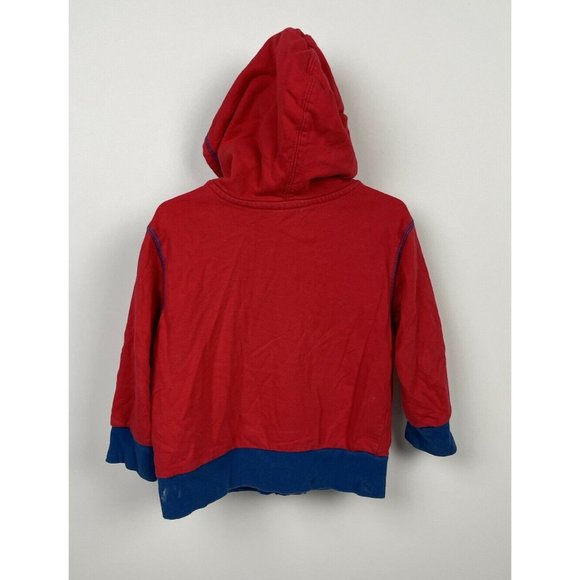 DISNEY Store Cars Lightning McQueen Boy Hooded Jacket Rust eze Red size 2 2T - Picture 5 of 9